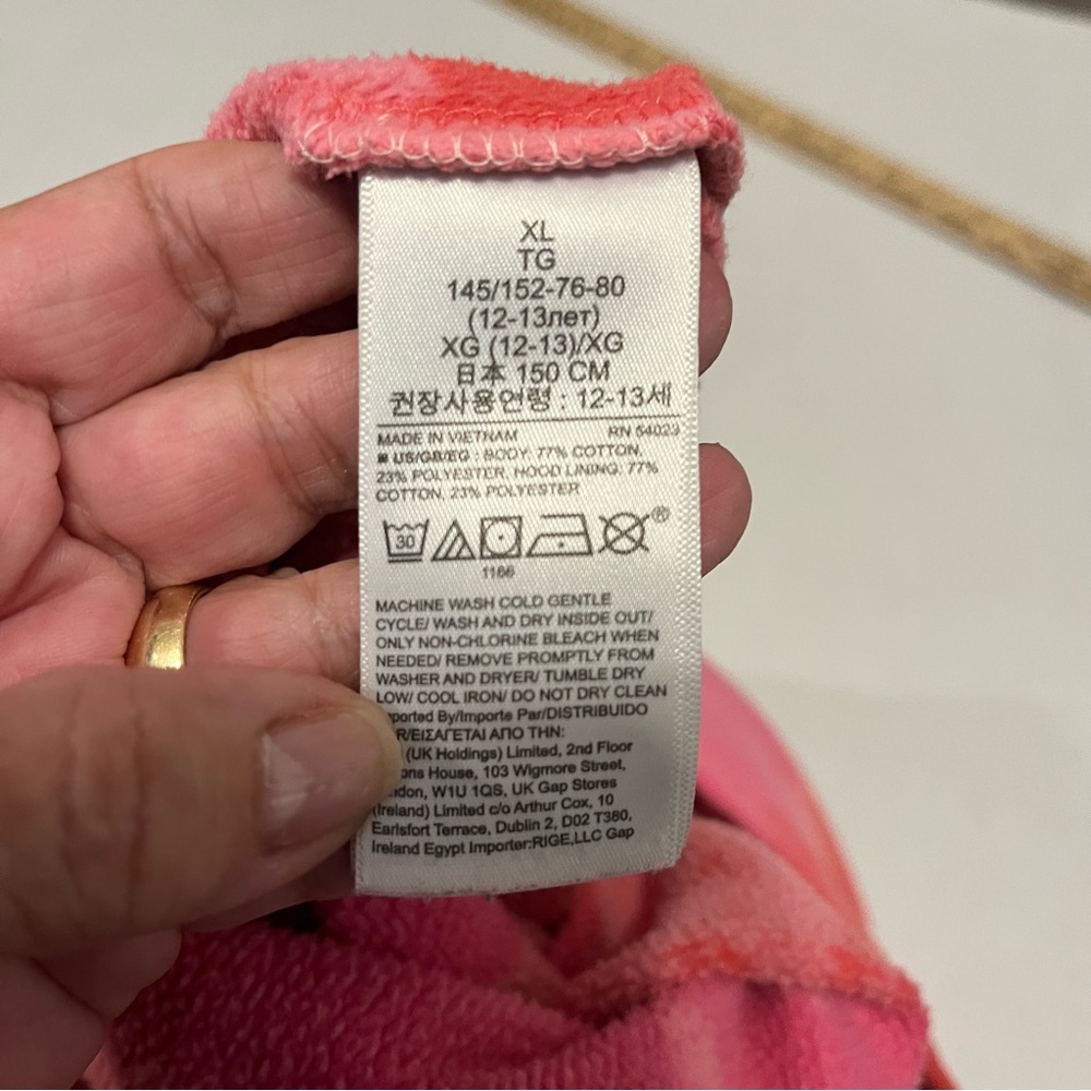 Gap Kids girls Tie-Dye Hoodie Size XL-12. - Picture 4 of 10